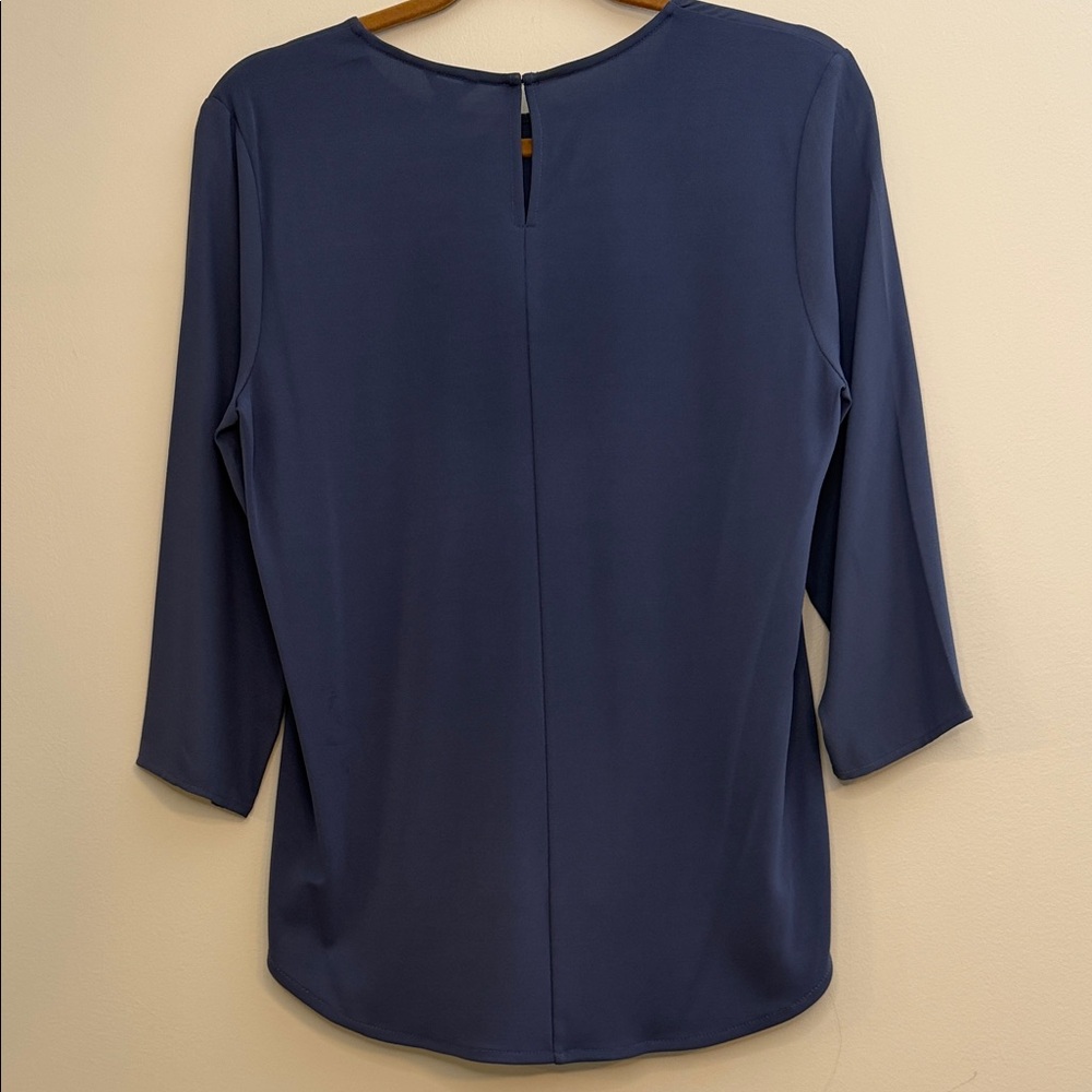 Ann Taylor Elegant Blue Blouse - Picture 5 of 7